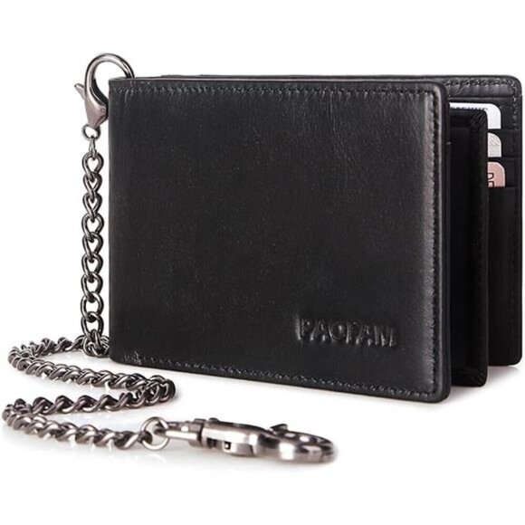 Pickpocket Proof Slim Chain Wallet for Men - Picture 6 of 6